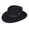 Cestovní nemačkavý voděodolný černý klobouk Mayser -  Doren