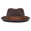Hnědý trilby klobouk s hnědou stuhou -  Goorin Bros Fabyan Park