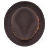 Hnědý trilby klobouk s hnědou stuhou -  Goorin Bros Fabyan Park