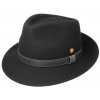 Cestovní nemačkavý voděodolný černý klobouk Mayser - Denver Traveller
