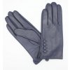 Dámské modré kožené rukavice flísová podšívka - Fiebig
