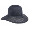 Dámský černý slaměný letní klobouk - Floppy Mayser Janell