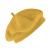 Bavlněný letní žlutý baret dámský - Flora