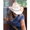 Westernový letní bílý klobouk - Ashton