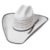 Westernový letní bílý klobouk - Ashton 2