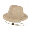 Dámská fedora Raffia Extra Fine - slaměný béžový klobouk
