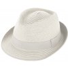Nemačkavý letní bílý klobouk Trilby od Fiebig