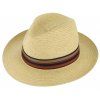 Letní béžový fedora klobouk nemačkavý – Fiebig Traveller Toyo