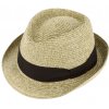 Letní béžový klobouk Trilby od Fiebig - Trilby Melange