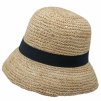 Dámský letní nemačkavý slaměný klobouk Favardi - Cloche Cute