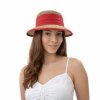Slaměný klobouk - mořská tráva s červenou stuhou