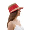Slaměný klobouk - mořská tráva s červenou stuhou
