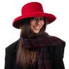 Dámský plstěný klobouk červený - Tiffany - Mayser
