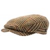 Zimní vlněná bekovka  - driver cap od CTH Ericson Lucas - Harris Tweed Glen Check