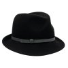 Dámský trilby černý zimní klobouk Petra - Mayser