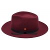 Luxusní bordó klobouk Fedora - Mayser Ari Bordeaux