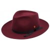 Luxusní bordó klobouk Fedora - Mayser Ari Bordeaux