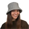 Bucket hat - zimní šedý vlněný klobouček - Seeberger