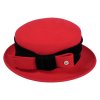 Dámský červený francouzský klobouček -  Fléchet