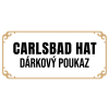Dárkový poukaz Carlsbad Hat – libovolná částka