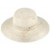 Luxusní dámský letní panamský klobouk s širší krempou a kulatou korunou - Panama - Fiebig