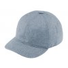 Luxusni hedvábná šedomodra kšiltovka s krátkým kšiltem - Baseball Cap (UV filtr 50, ochranný faktor)
