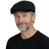 Letní lněná černá bekovka - driver cap - CTH Ericson - Lucas