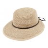 Béžová letní kšiltovka-klobouček - Fiebig 1903 - crochet