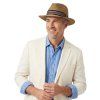 Letní Fedora klobouk - Fiebig Cognac