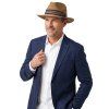 Letní Fedora klobouk - Fiebig Cognac