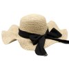 Letní dámský slaměný klobouk s širokou krempou - Brim Hat Raffia