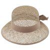 Slaměný malý cloche s béžovou stuhou - Fiebig