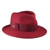 Dámský bordó nemačkavý fedora klobouk - Nane