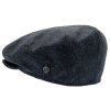 Zimní vlněná modrá bekovka (ušní klapky)  - driver cap - od CTH Ericson - Carl Sr. Herringbone Blue