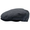 Zimní vlněná modrá bekovka (ušní klapky)  - driver cap - od CTH Ericson - Carl Sr. Herringbone Blue