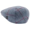 Zimní vlněná bekovka - driver cap od CTH Ericson - Edward Donegal Windowpane Blue
