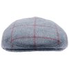 Zimní vlněná bekovka - driver cap od CTH Ericson - Edward Donegal Windowpane Blue