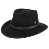 Cestovní nemačkavý voděodolný černý klobouk Mayser - Cowboy Hat