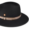 Cestovní nemačkavý voděodolný černý klobouk Mayser - Gedeon Mayser