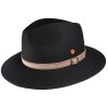 Cestovní nemačkavý voděodolný černý klobouk Mayser - Gedeon Mayser