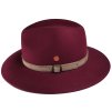 Cestovní nemačkavý voděodolný bordó klobouk Mayser - Gedeon Mayser