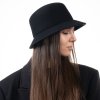 Dámský nemačkavý černý klobouk  - Susanne