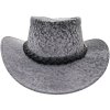 Australský klobouk kožený s klokaní kůže - Kangaroo Stonewash