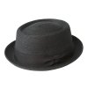 Letní černý porkpie klobouk od Bailey - Waits