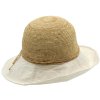Letní dámský klobouk s bavlněnou krempou - Marone