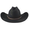 Westernový černý klobouk KAYCE 4X