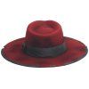 Fedora klobouk s rovnou krempou - Days of Fire Distressed