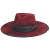 Fedora klobouk s rovnou krempou - Days of Fire Distressed