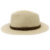 Letní klobouk – celulóza s koženým páskem | Carlsbad Hat