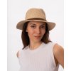 Nemačkavý béžový letní klobouk – celulóza s koženým páskem | Carlsbad Hat